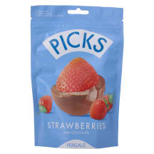 Külmkuiv. maasikad piimašokolaadis Picks 90g