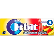 Kramt.guma su sald. ORBIT STRAWBERRY&BAN.,14g