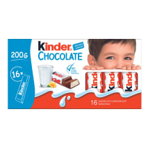 Piena šokolāde Kinder chocolate 200g
