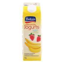 Dzeramais jogurts zemeņu un banānu 1kg