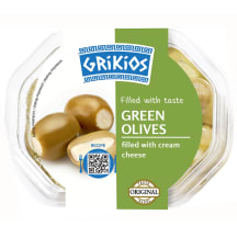 Rohelised oliivid juustutäidisega Grikios 200/150g