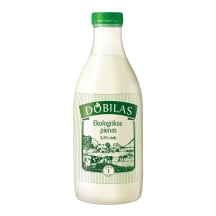 Ekologiškas pienas DOBILAS, 2,5 %, 1 l