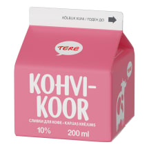 Kohvikoor 10%, TERE, 200 ml