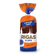 Rupjmaize Rīgas Klaips formas, sagriezta 600g