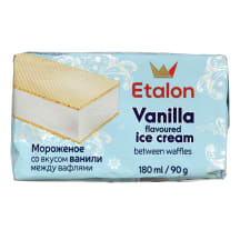 Vanilės skonio valgomieji ledai ETALON, 180ml