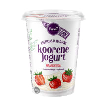 Koorene jogurt Polka maasika Farmi 400g