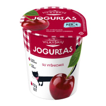 VILKYŠKIŲ jogurtas su vyšniomis, 3,5 %, 350 g