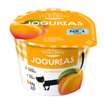 VILKYŠKIŲ jogurtas su persikais, 3,5 %, 200 g