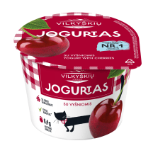 VILKYŠKIŲ jogurtas su vyšniomis, 3,5 %, 200 g