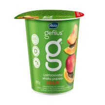 Jogurt virsik-papaia 2%, VALIO GEFILUS, 380 g