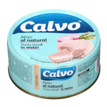 Nesmulkintas tunas savo sultyse CALVO, 160 g