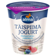 Täispiimajogurt metsamarja-rukkileiva, ALMA, 350 g