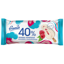 Premia 40% vähema suhkruga koorejäätis vaarika 50g/100ml