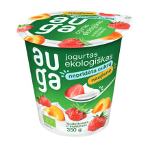 Ekol. jogurtas su abrik., brašk. AUGA, 350 g