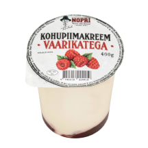 Kohupiimakreem vaarika Nopri 400g