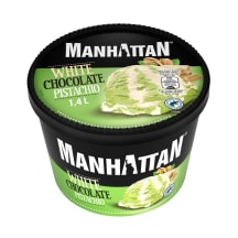 Jäätis valge šokolaadi ja pistaatsiapastaga Manhattan 1,4l/700g