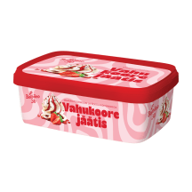 Vahukoorejäätis maasikatoormoosi ja piimašokolaaditükkidega, BALBIINO, 500 g