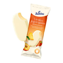 Balbiino virsiku-jogurtijäätis jogurtiglasuuris 80ml/54g