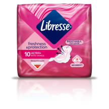 Hügieenisidemed Invisible Ultra Thin Normal, LIBRESSE, 10 tk