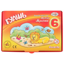 Guašo dažai GAMMA Multiki 6 spalvų