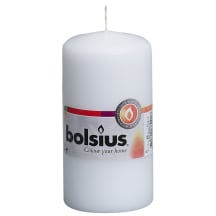 Balta cilindrinė žvakė BOLSIUS, 120 X 60mm