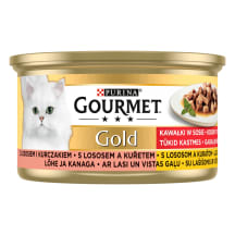 Kassieine Gourmet lõhe/kana,tükid,85g