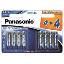 Panasonic patarei Evolta AA LR6EGE/8B 4+4tk