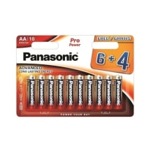 Baterijos PANASONIC LR6PPG/10BW 6+4vnt.