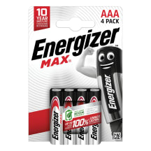 Patarei Energizer MAX LR03 AAA 4tk