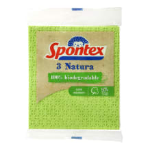 Spontex sponge cloths NATURA, 3 pcs