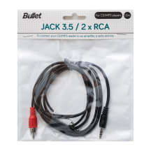 Kabelis Bullet jack3.5/2xrcax 1.5m