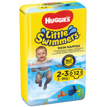 Püksmäh. Huggies swimmers 2-3 3-8kg 12tk