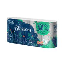 Tualetes papīrs Grite Blossom 3 slāņi, 8ruļļi