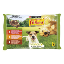 Suņu kons. Friskies Adult gaļas izlase 4x100g