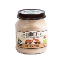 Biezenis burciņā Rūdolfs vistas 6m BIO 120g