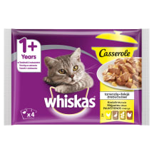 Kaķu konservi Whiskas ar mājputnu 4x85g
