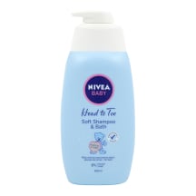 Zīd.šampūns/ziepes Nivea Baby Soft 0,5l