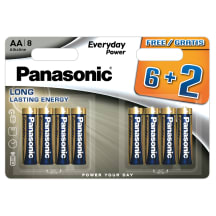 Panasonic patarei LR6EPS/8  (6+2)