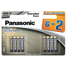 Panasonic patarei LR03EPS/ 8  (6+2)