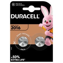 Baterijas Duracell 2016 2 gab.