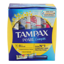 Tamponai TAMPAX COMPAC PEARL REGULAR, 16vnt.