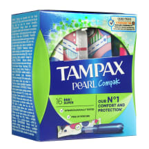 Tamponai TAMPAX COMPAC PEARL SUPER, 16vnt.