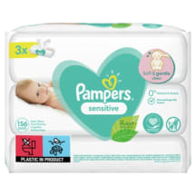 M.salvetes Pampers Sensitive, 3x52 pcs