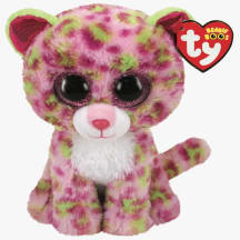 Plīša rotaļlieta TY Laney rozā leopards