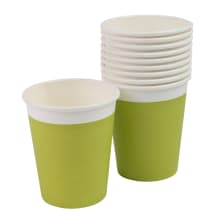 Žali popieriniai puodeliai RIMI, 240ml,10vnt.