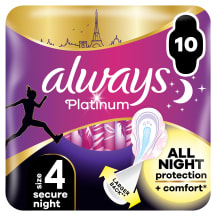 Always Platinum Secure Night hügieenisidemed 10tk