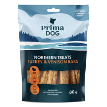 Koeramaius PrimaDog kalkuni-hirve 80g