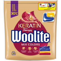 Pesukapslid Woolite Mix Colors värvilis. 33tk