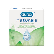 Prezervatīvi DUREX Naturals, 3gab.