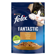 Kaķu konservi Felix Fantastic ar tītaru 85g
